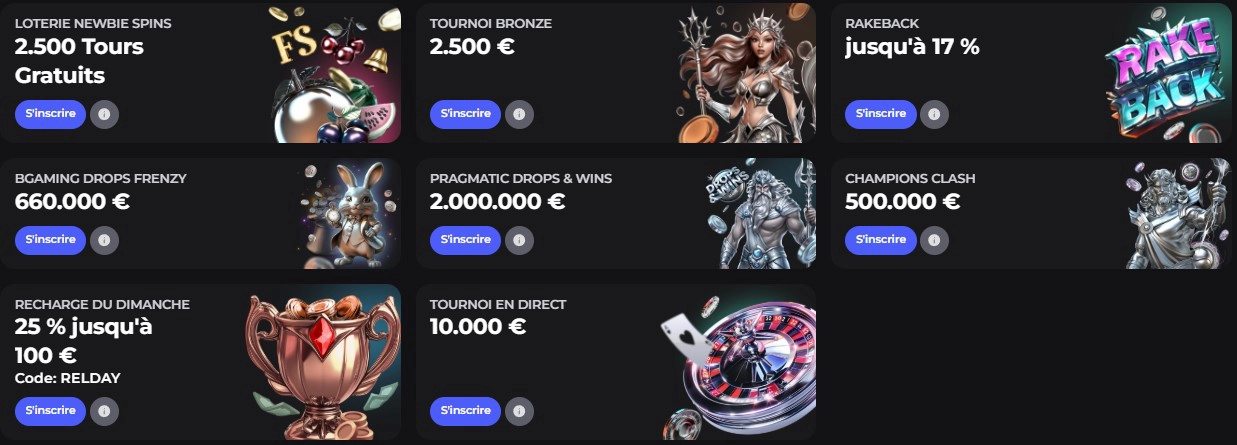 Offres spéciales et bonus disponibles au Winaura Casino